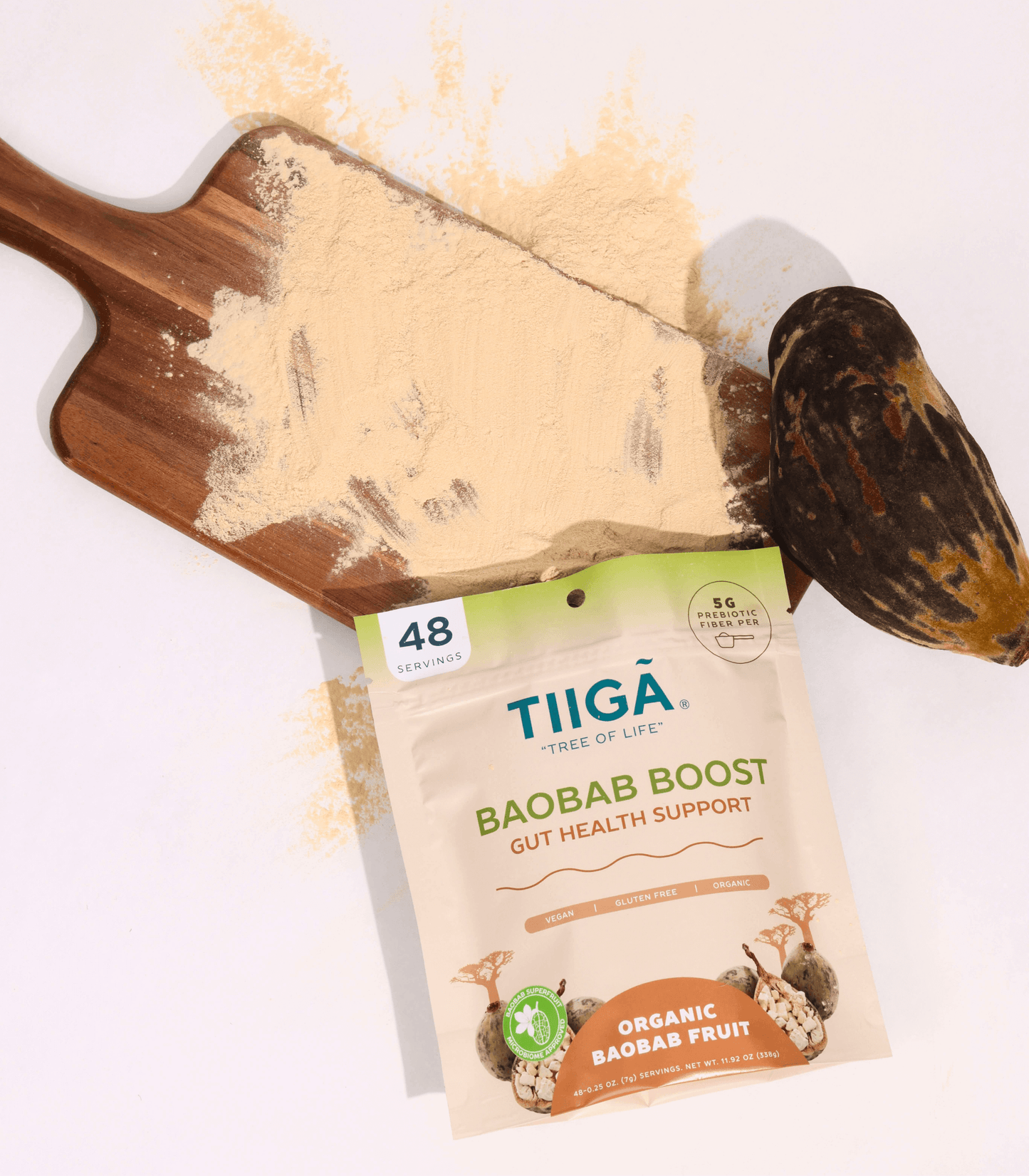 TIIGA Baobab Boost | Organic Baobab Fruit Prebiotic Fiber