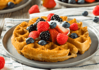 Gut Friendly Baobab Protein Waffles