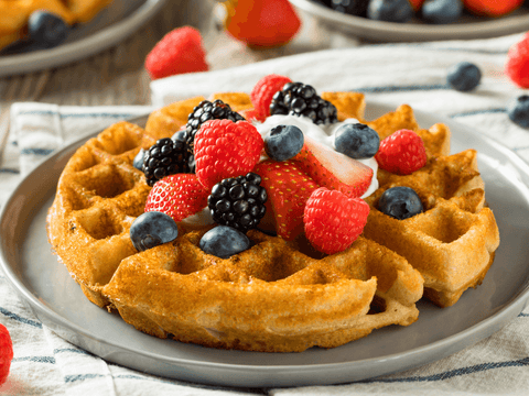 Gut Friendly Baobab Protein Waffles