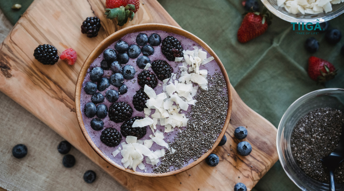 Prebiotic Smoothie Bowl with Organic Baobab