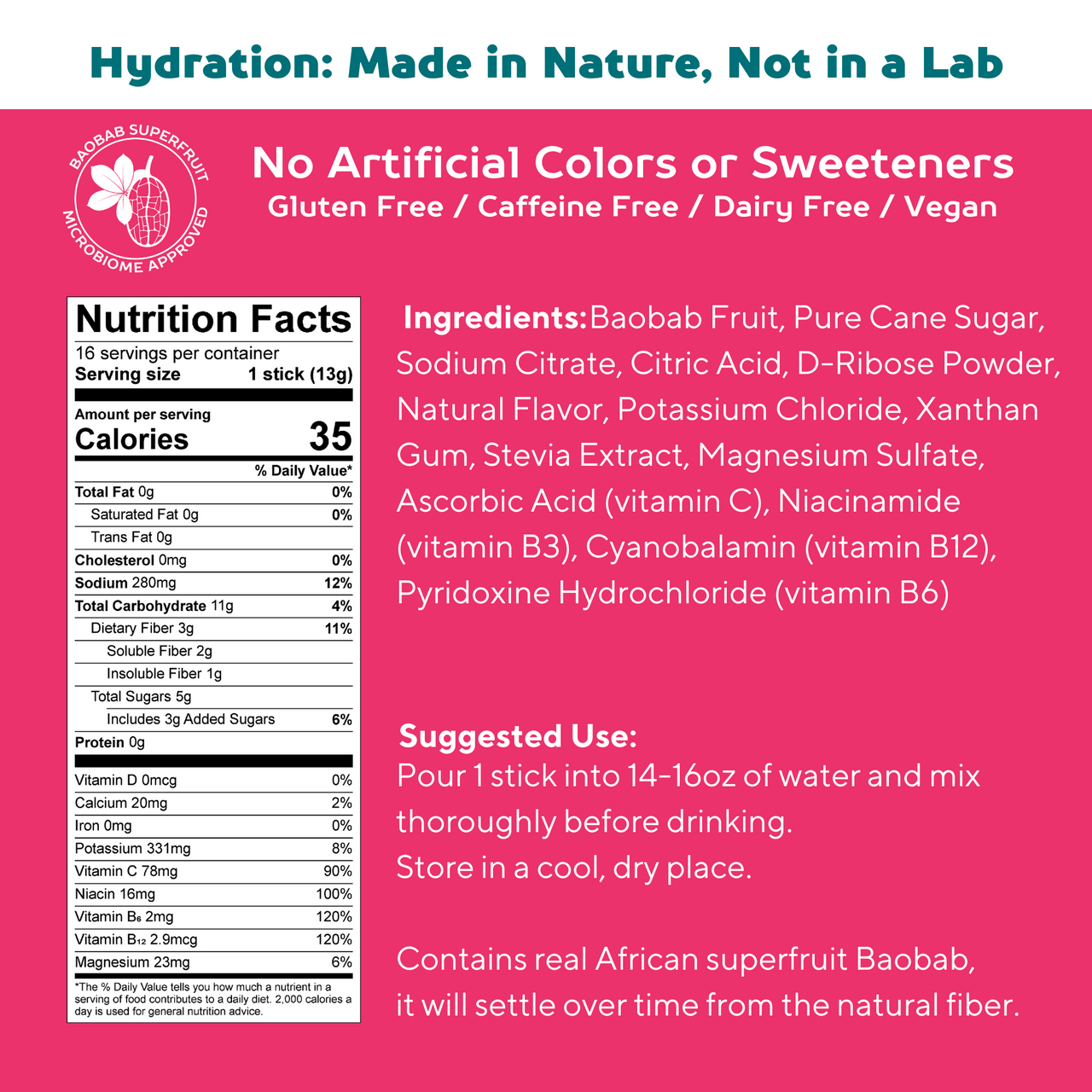 Raspberry Lemonade - Gut Friendly Hydration