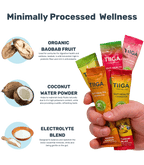 TIIGA Organic Baobab, Coconut Water & Prebiotic Fiber Electrolyte Supplement - Size - Minimally Processed Wellness