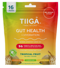 TIIGA Organic Baobab, Coconut Water & Prebiotic Fiber Electrolyte Supplement 16 Pack Bag Tropical Fruit