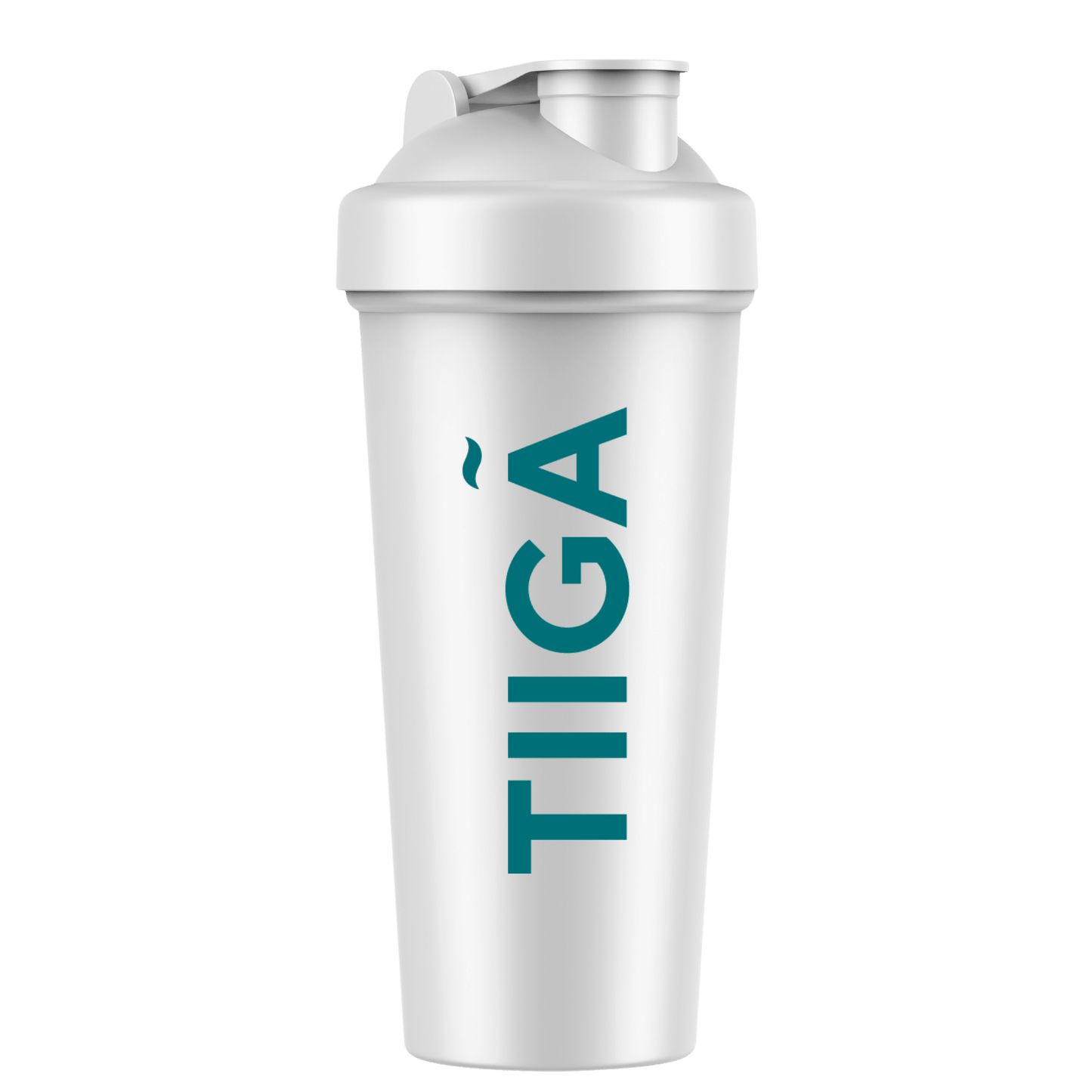 Tiiga White Shaker Bottle