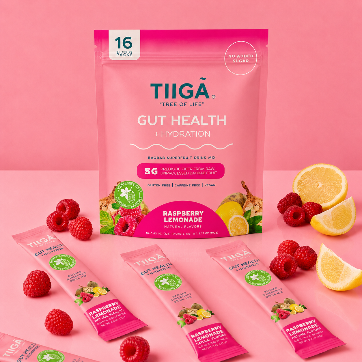 TIIGA Gut Health + Hydration | 16 Pack Bags
