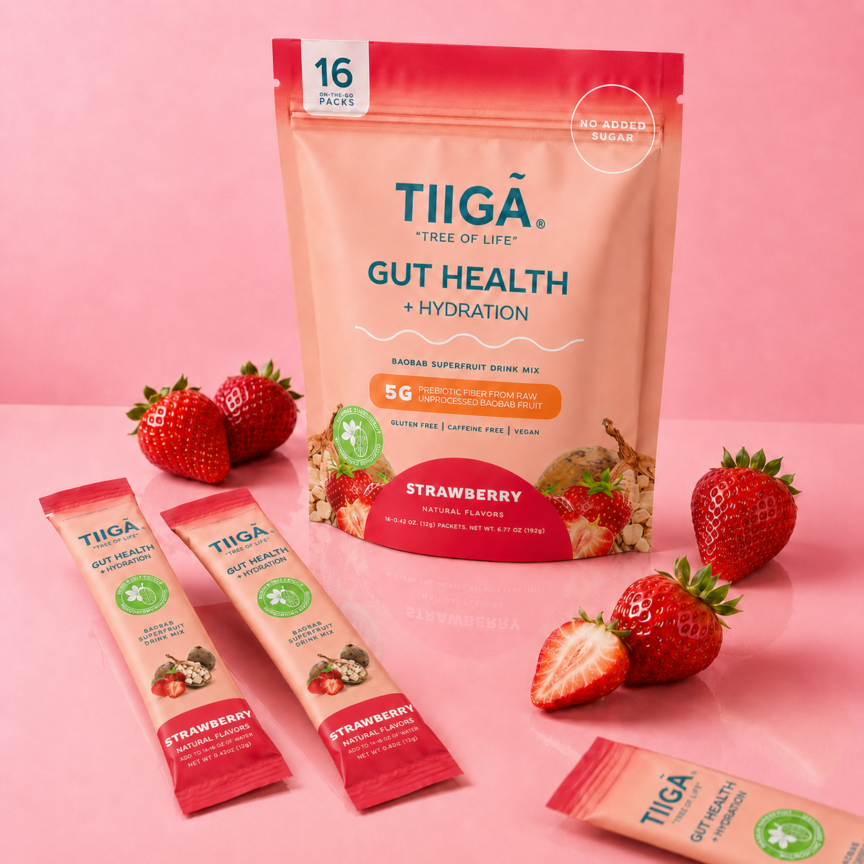 TIIGA Gut Health + Hydration | 16 Pack Bags