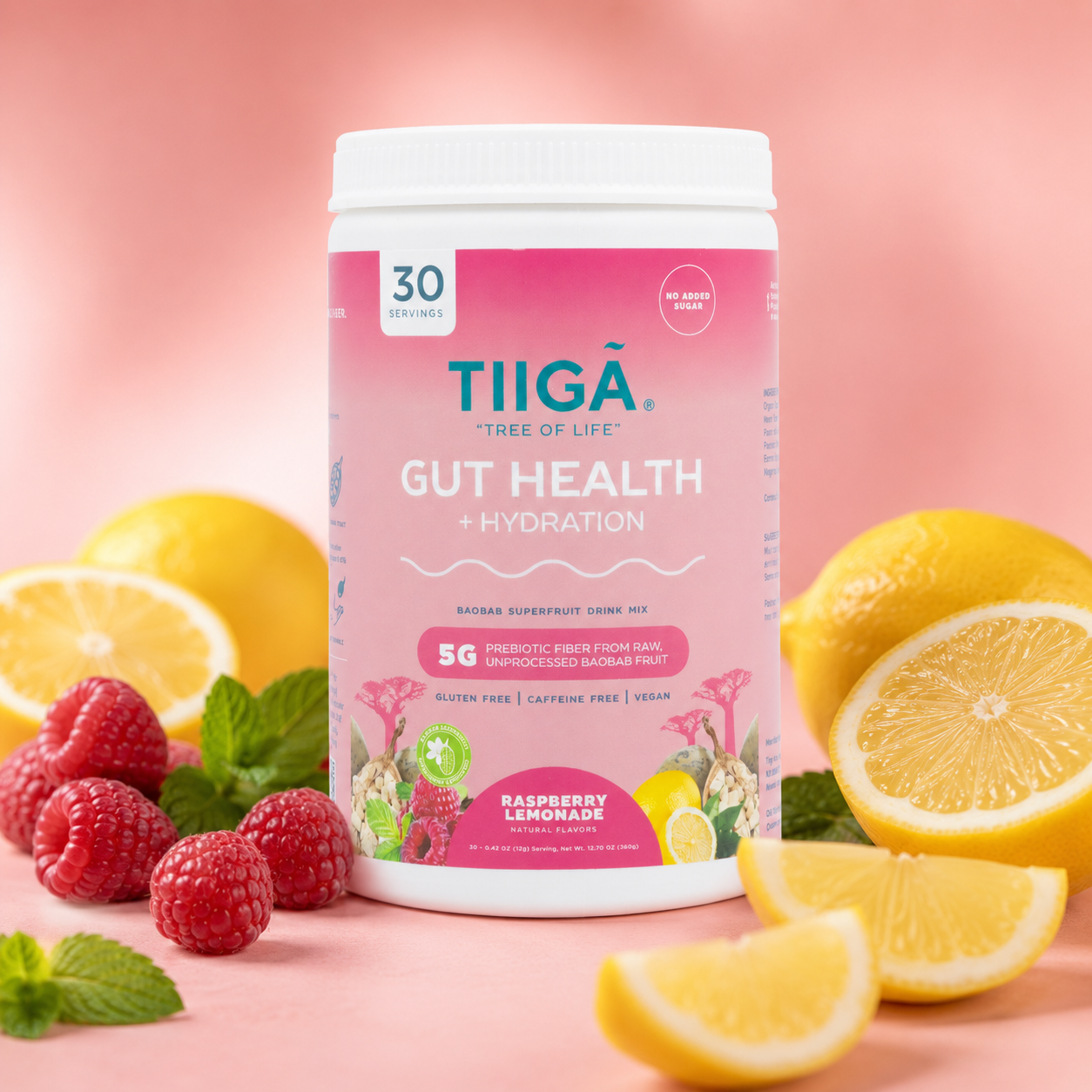 TIIGA Gut Health + Hydration | 30 Serving Tubs