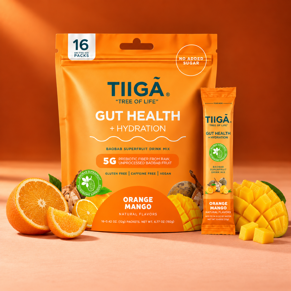 TIIGA Gut Health + Hydration | 16 Pack Bags