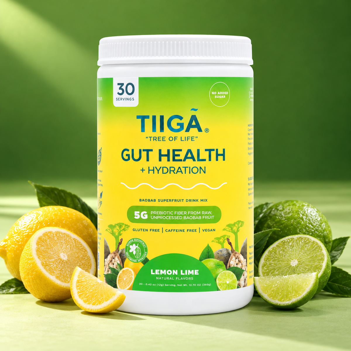 TIIGA Gut Health + Hydration | 30 Serving Tubs
