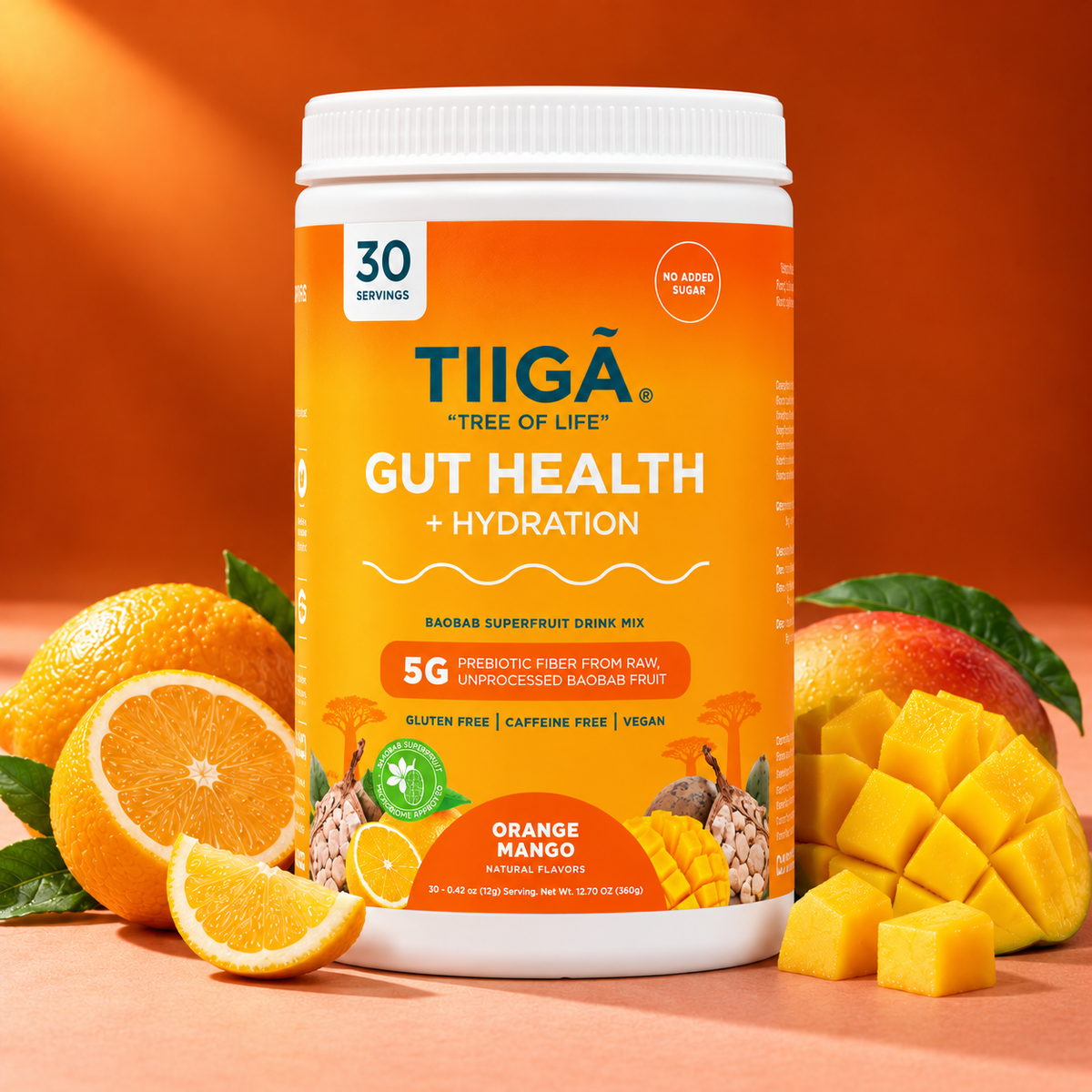 TIIGA Gut Health + Hydration | 30 Serving Tubs