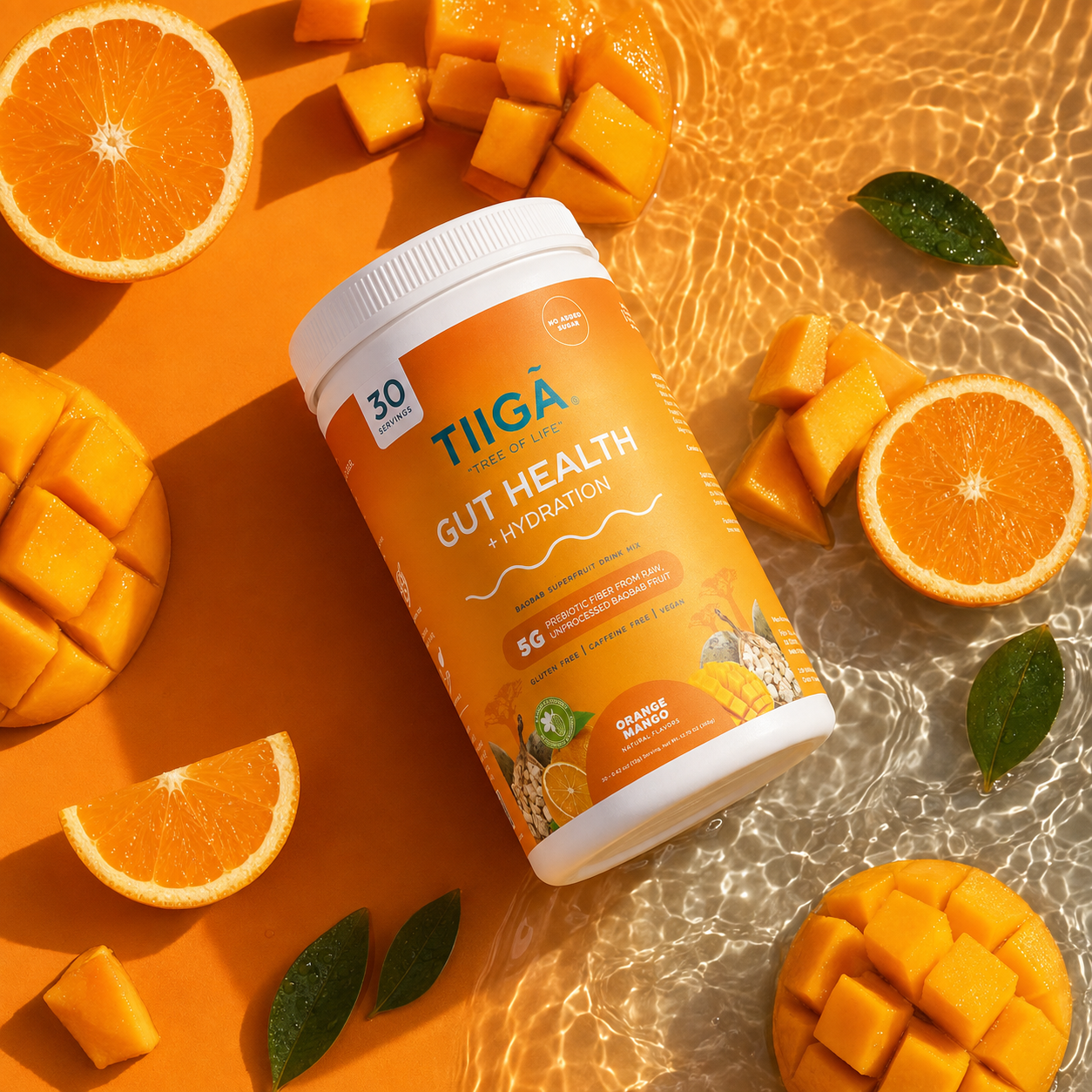TIIGA Gut Health + Hydration | 30 Serving Tubs