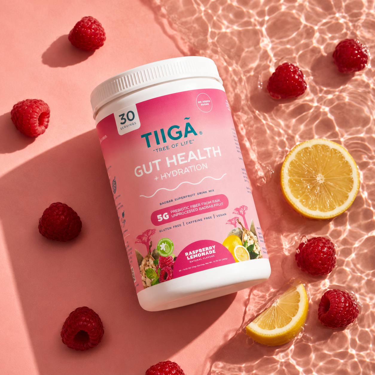 TIIGA Gut Health + Hydration | 30 Serving Tubs