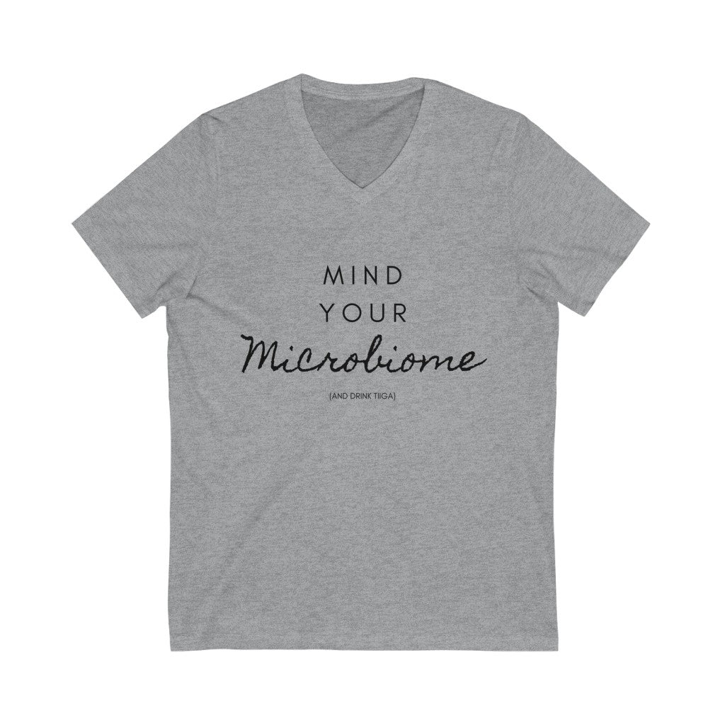 "Mind Your Microbiome"  V-Neck Tee